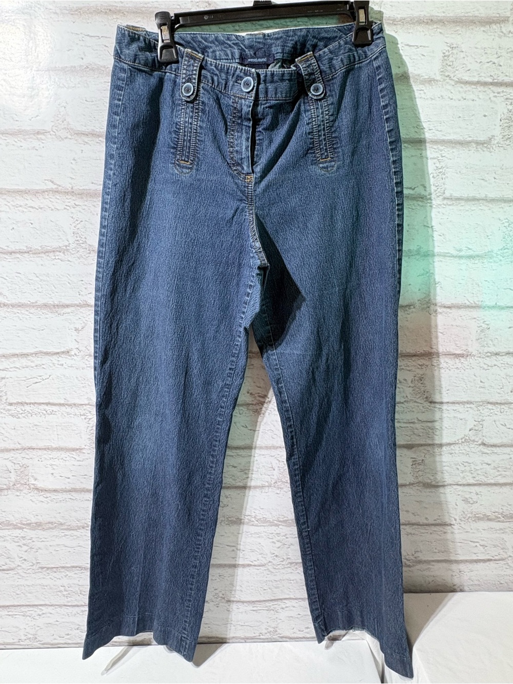 Westbound Dark Blue Straight-Leg Women's Jeans